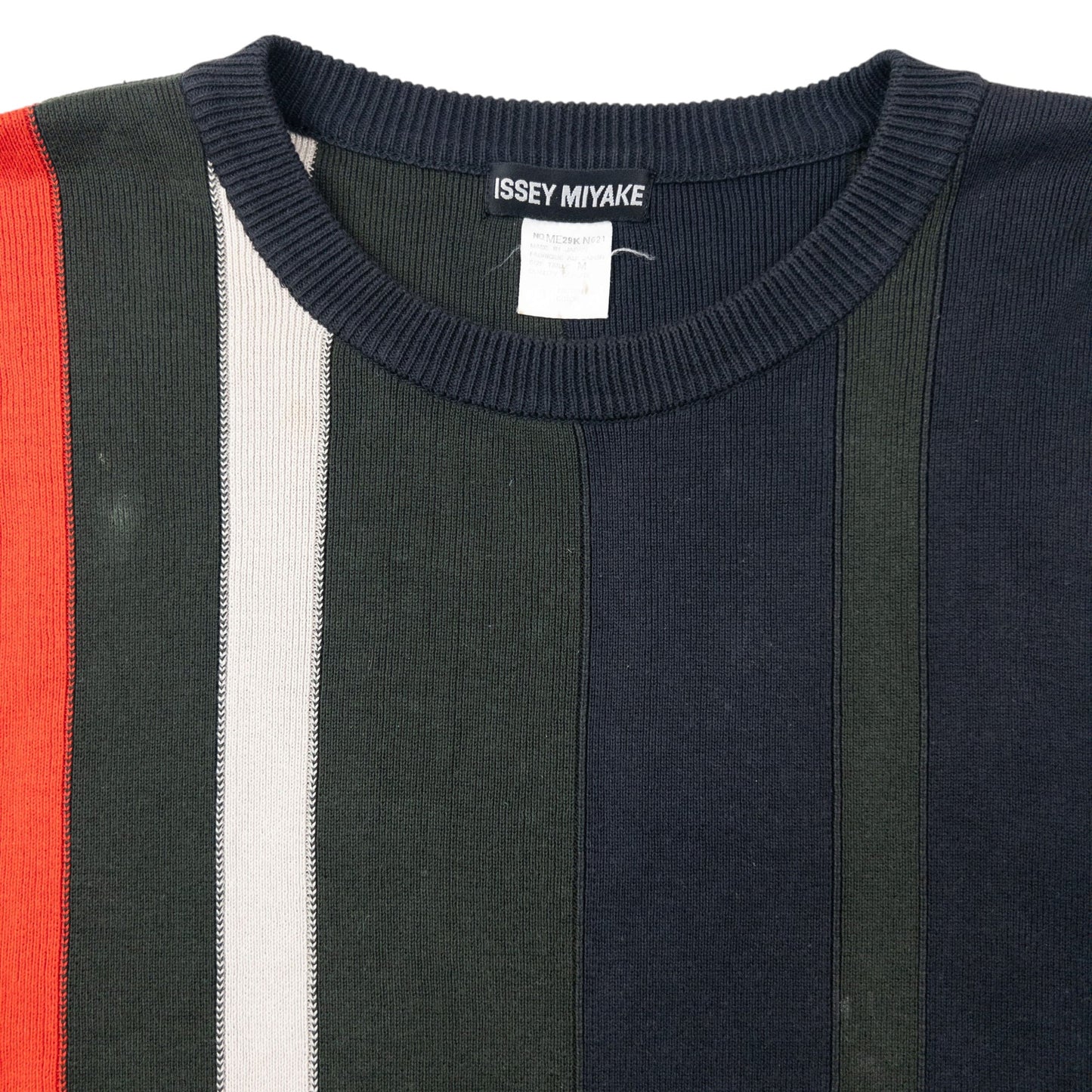 Vintage 90s Issey Miyake Striped Jumper Size XL | XL, Multicolour