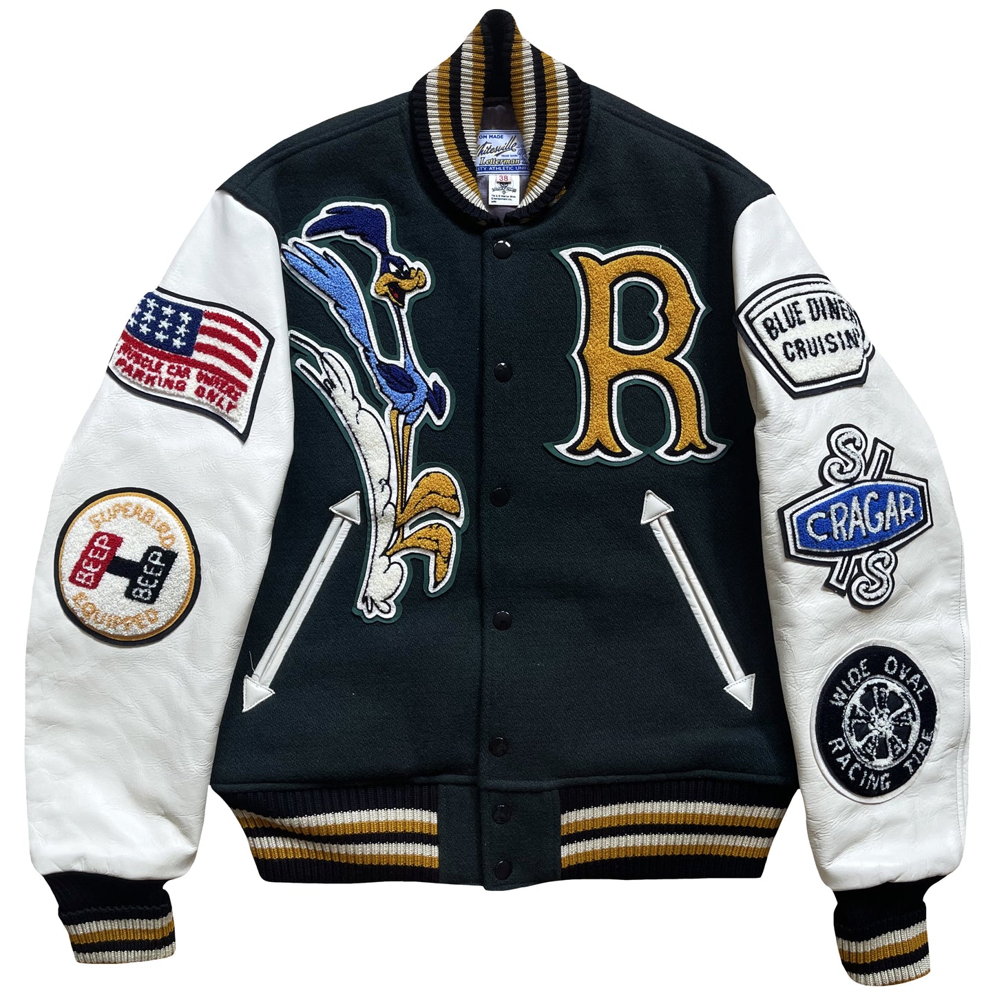 Whitesville 'Road Runner' Varsity Jacket - M