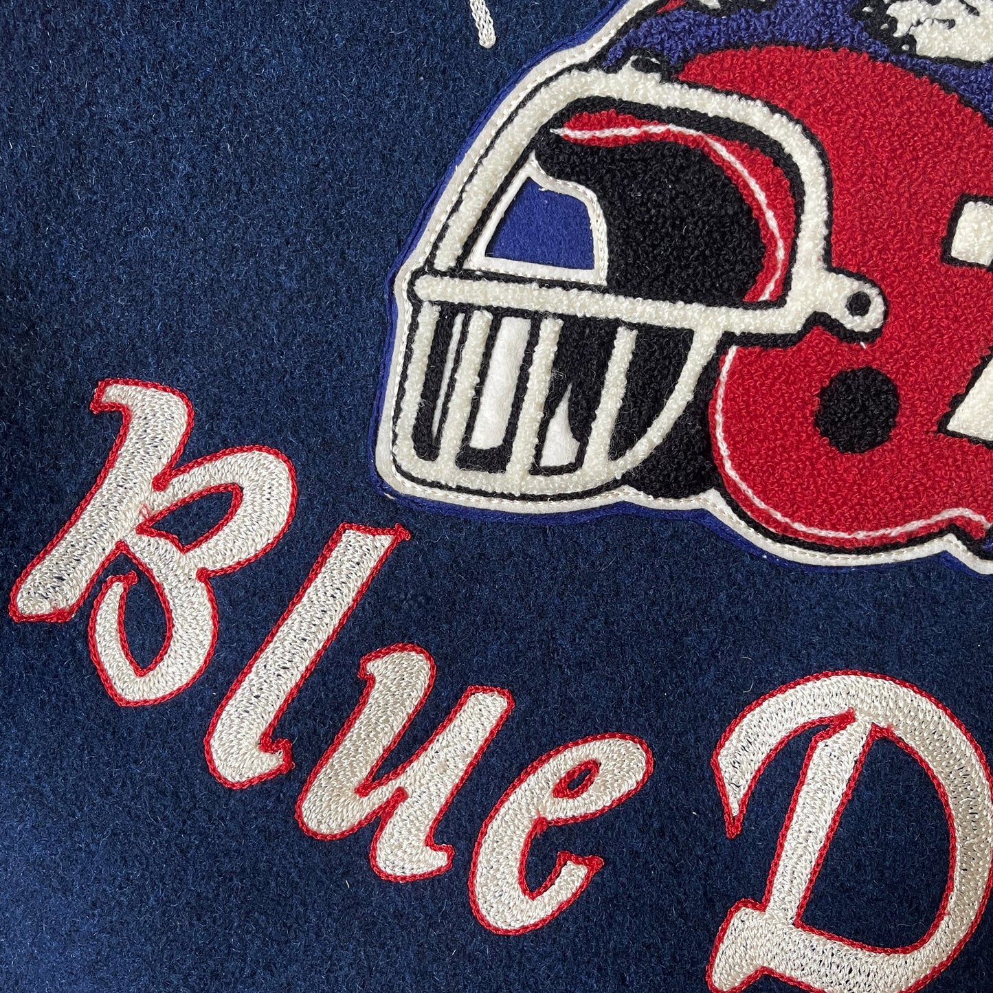Whitesville 'Forest Park Bull Dogs' Varsity Jacket - XL | XL, Blue