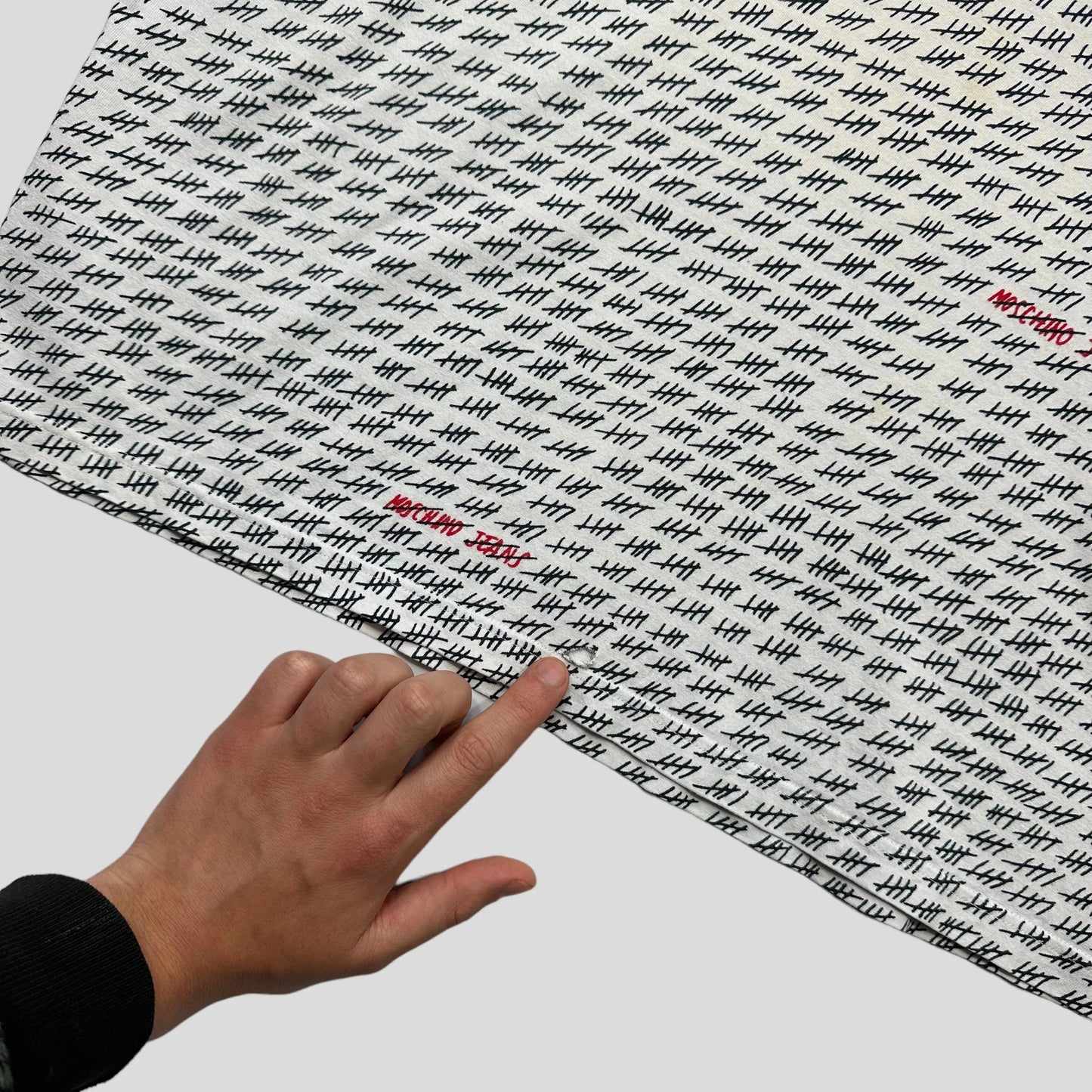 Moschino Jeans 00’s Tally Monogram Boxy T-shirt - L