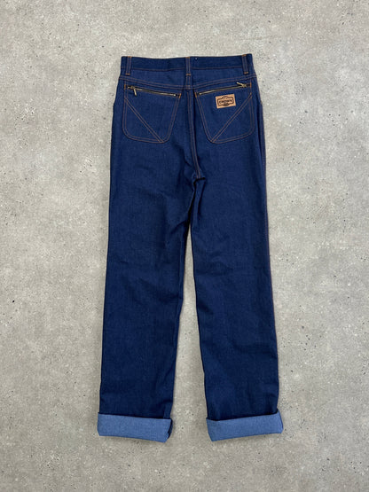 Italian Vintage Straight Leg High Waisted Denim Jeans - W28