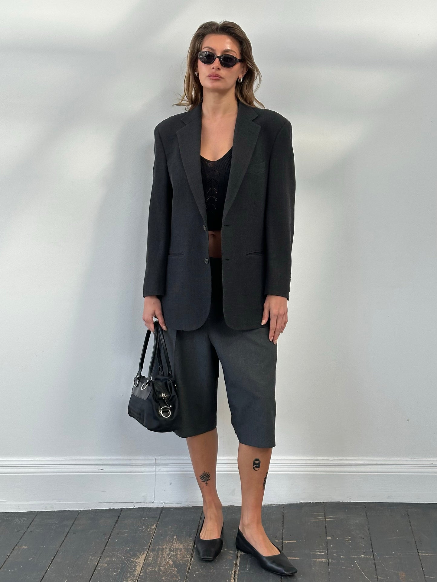 Burberry London 2000s Wool Single Breasted Woven Blazer - M