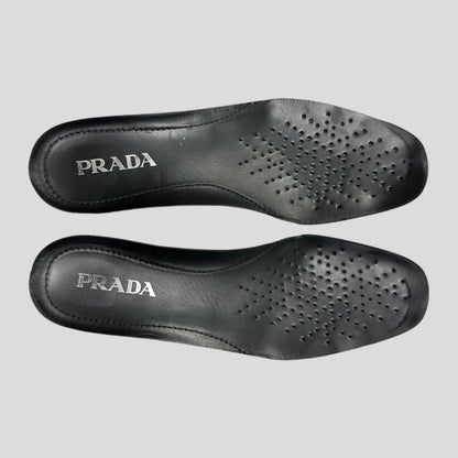Prada Milano FW18 Leather Low Brixxen Boot - UK9 | Black