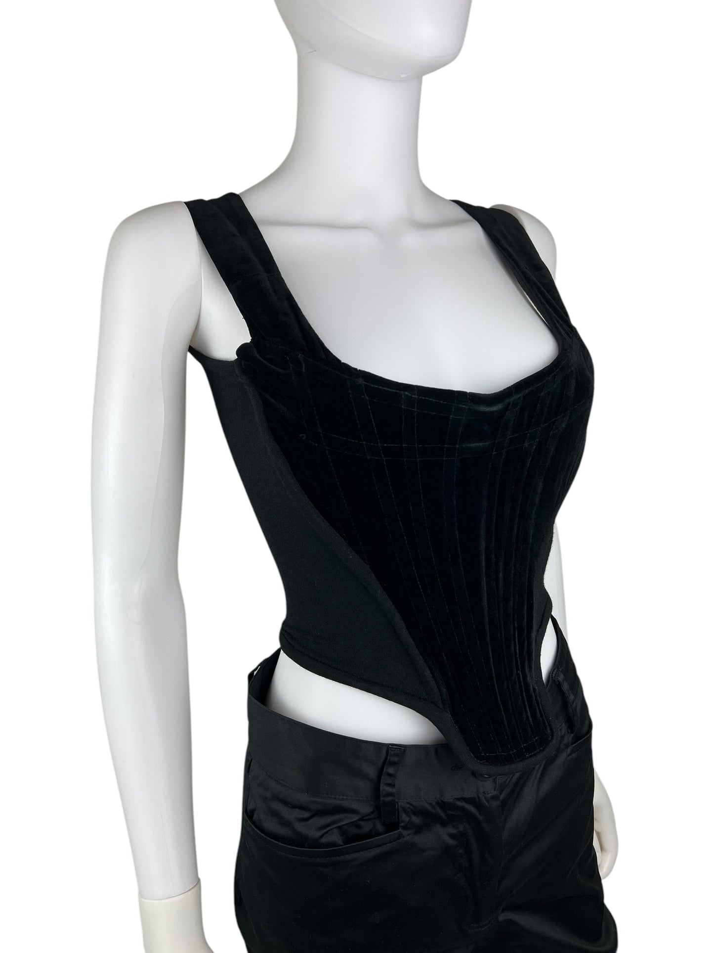 Vivienne Westwood A/W 1991 velvet corset | Black, Black