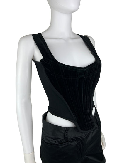 Vivienne Westwood A/W 1991 velvet corset | Black, Black