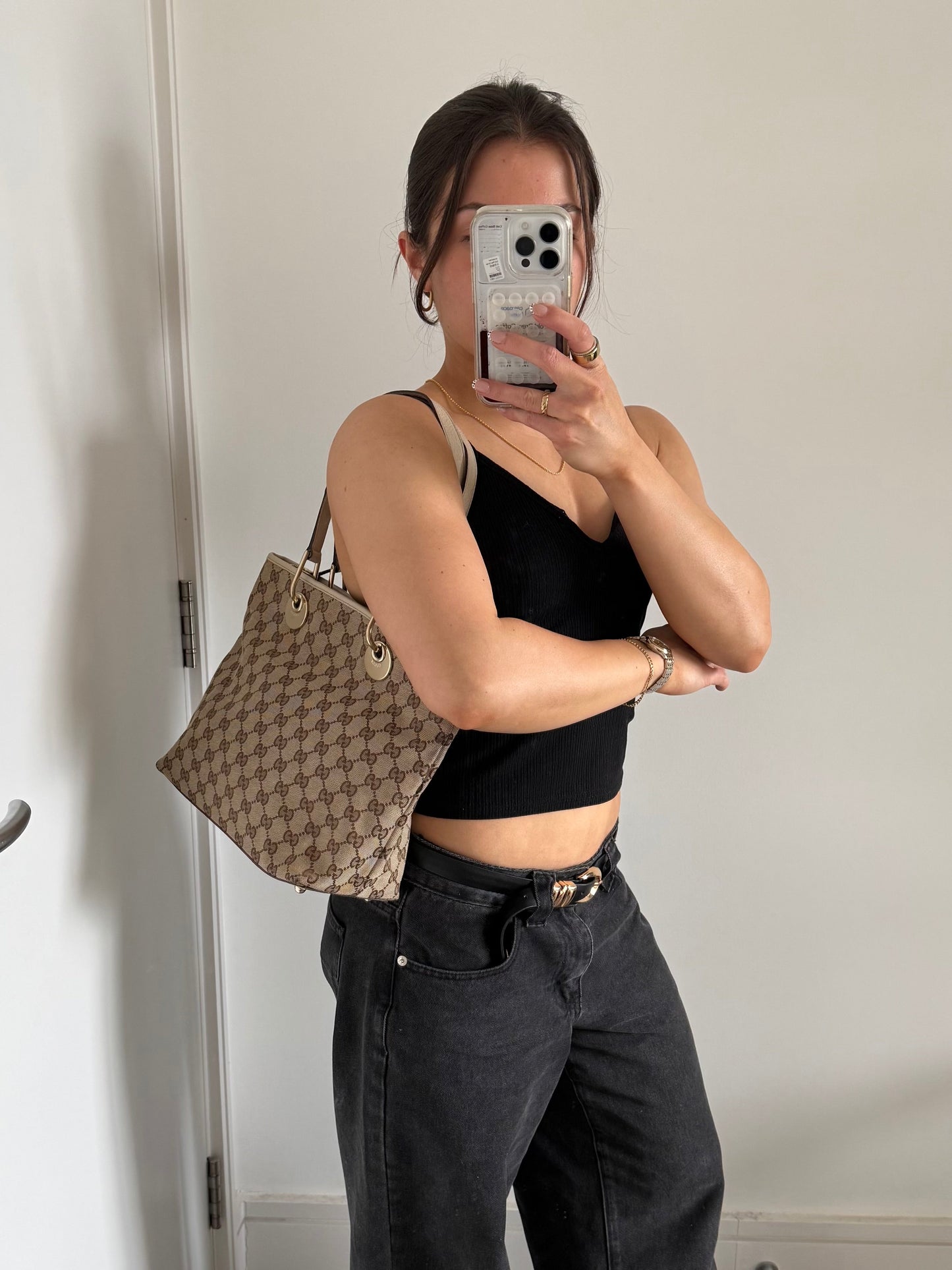 2000s Gucci GG Monogram Tote Bag | O/S, Multicoloured