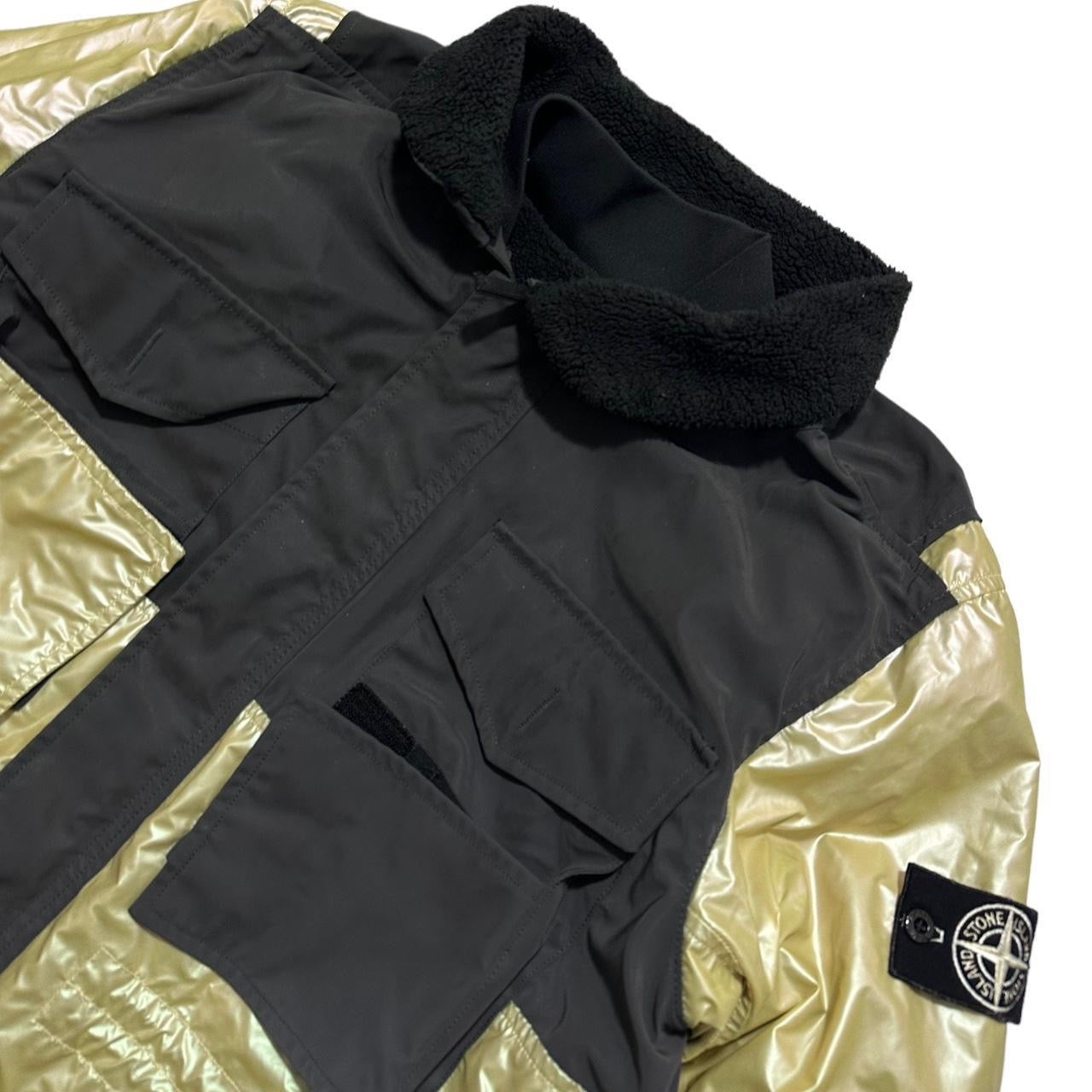 Stone Island Iridescent Coating Tela with Reflex Mat & Reversible Inner Lining