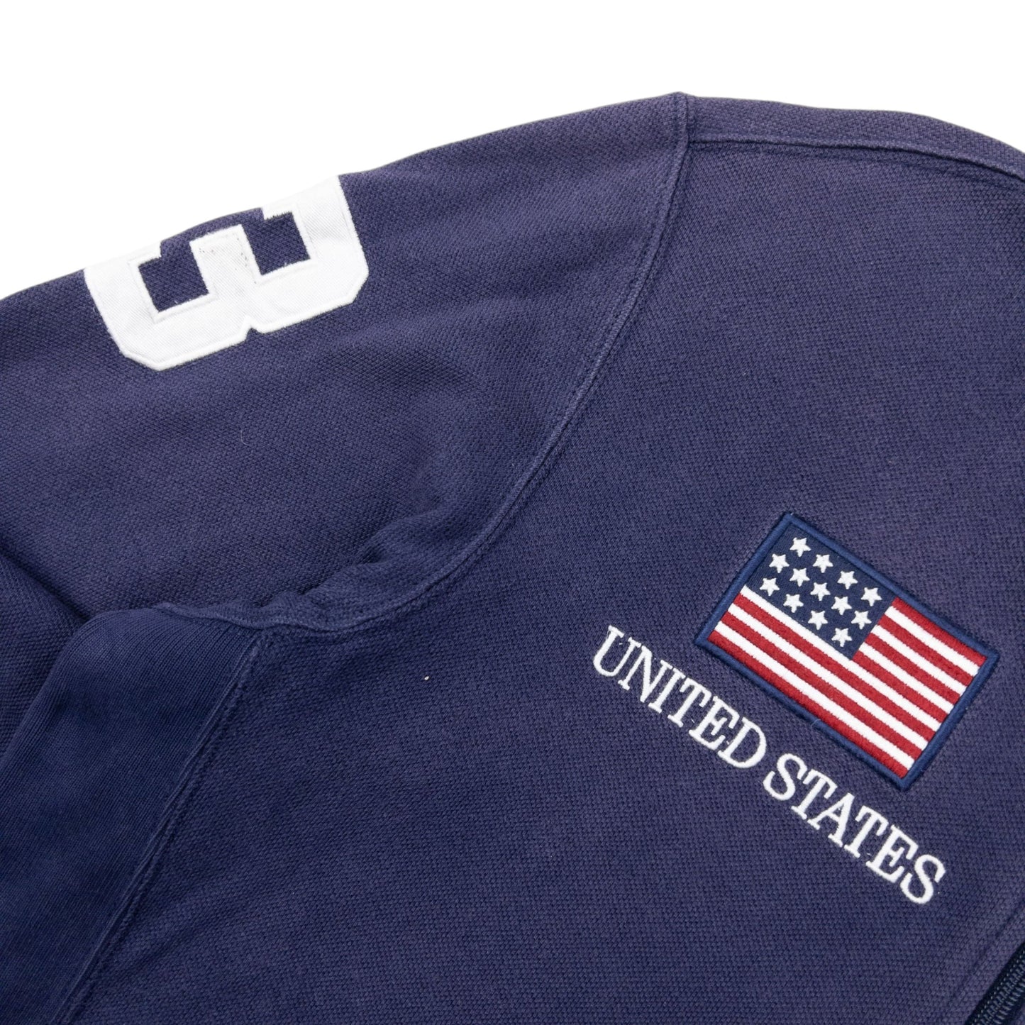 Vintage Polo Ralph Lauren USA Zip Up Sweatshirt Size M