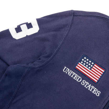 Vintage Polo Ralph Lauren USA Zip Up Sweatshirt Size M