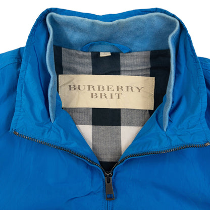 Vintage Burberry Brit Zip Up Bomber Jacket Size L | Large, Blue