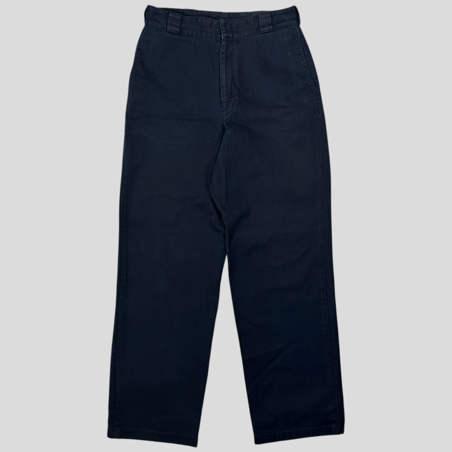 Prada 2018 Rubber Logo Baggy Drill Cotton Trousers - IT48 | Default Title, Navy