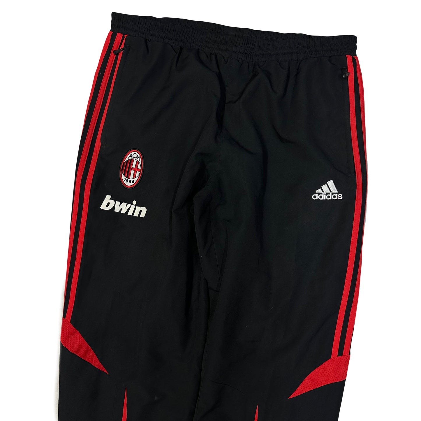 Adidas AC Milan 2008/09 Tracksuit Bottoms In Black ( L )