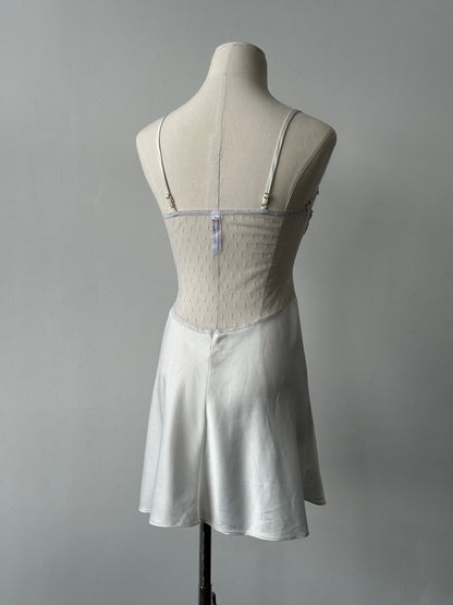 Vintage 2000s Sheer Lace Mini Dress - XS