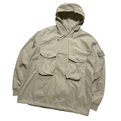Stone Island Pullover Ghost Smock Jacket | Medium, Beige