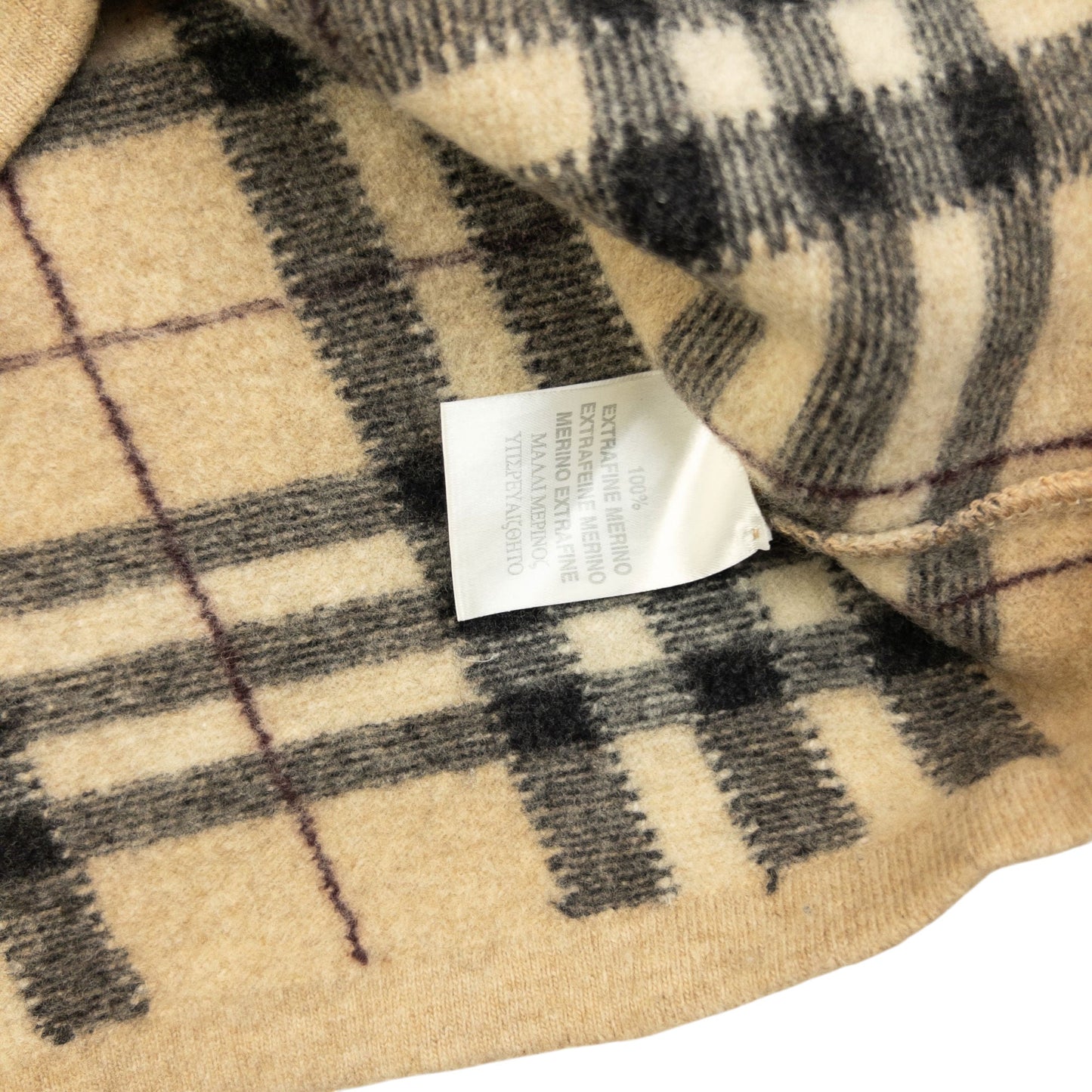 Vintage 2000s  Burberry Nova Check Wool Jumper Womens Size M | Medium, Beige