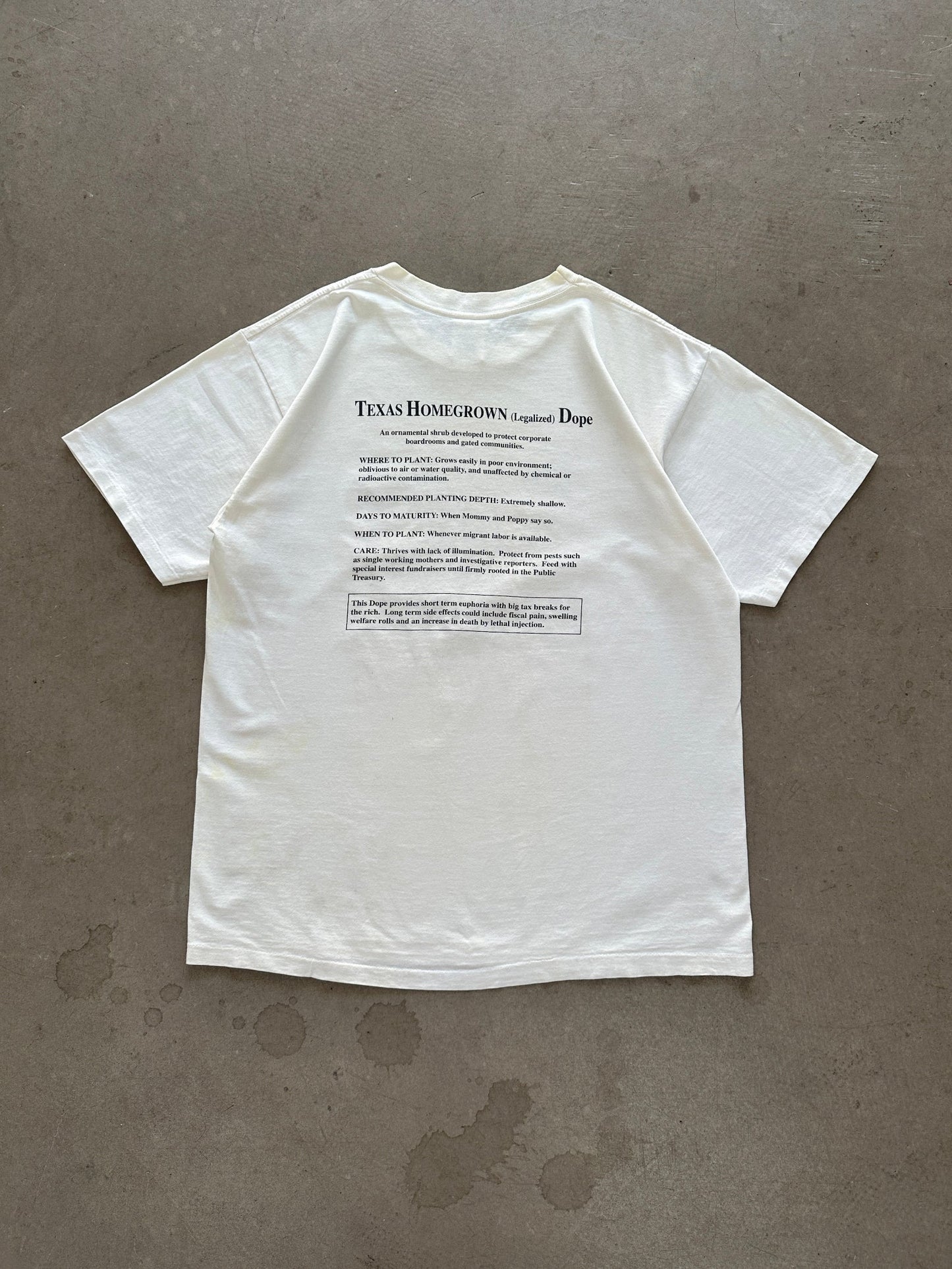 2001 Texas Homegrown Dope T-Shirt - L | Default Title, Red