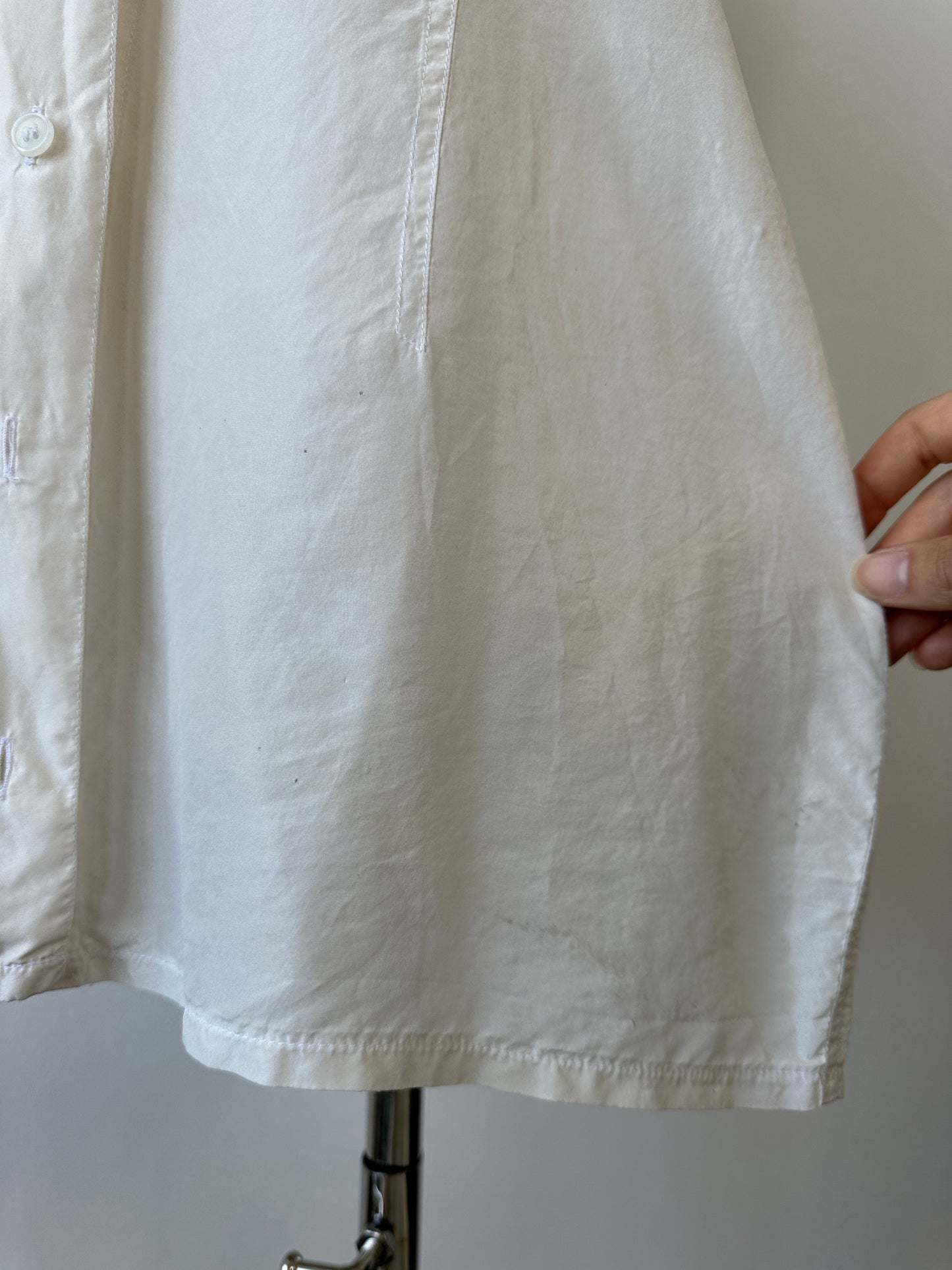 Vintage 1990s Pure Silk Sleeveless Shirt - L