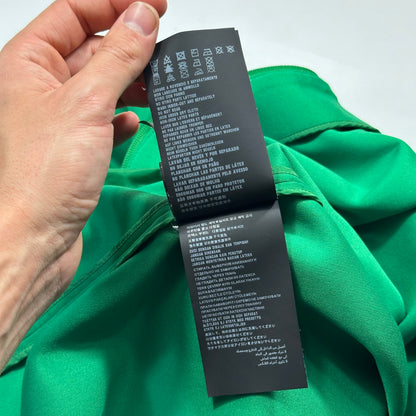 Prada 2018 Rubber Race Logo Technical Jersey Parka Jacket - XS (M) | Green