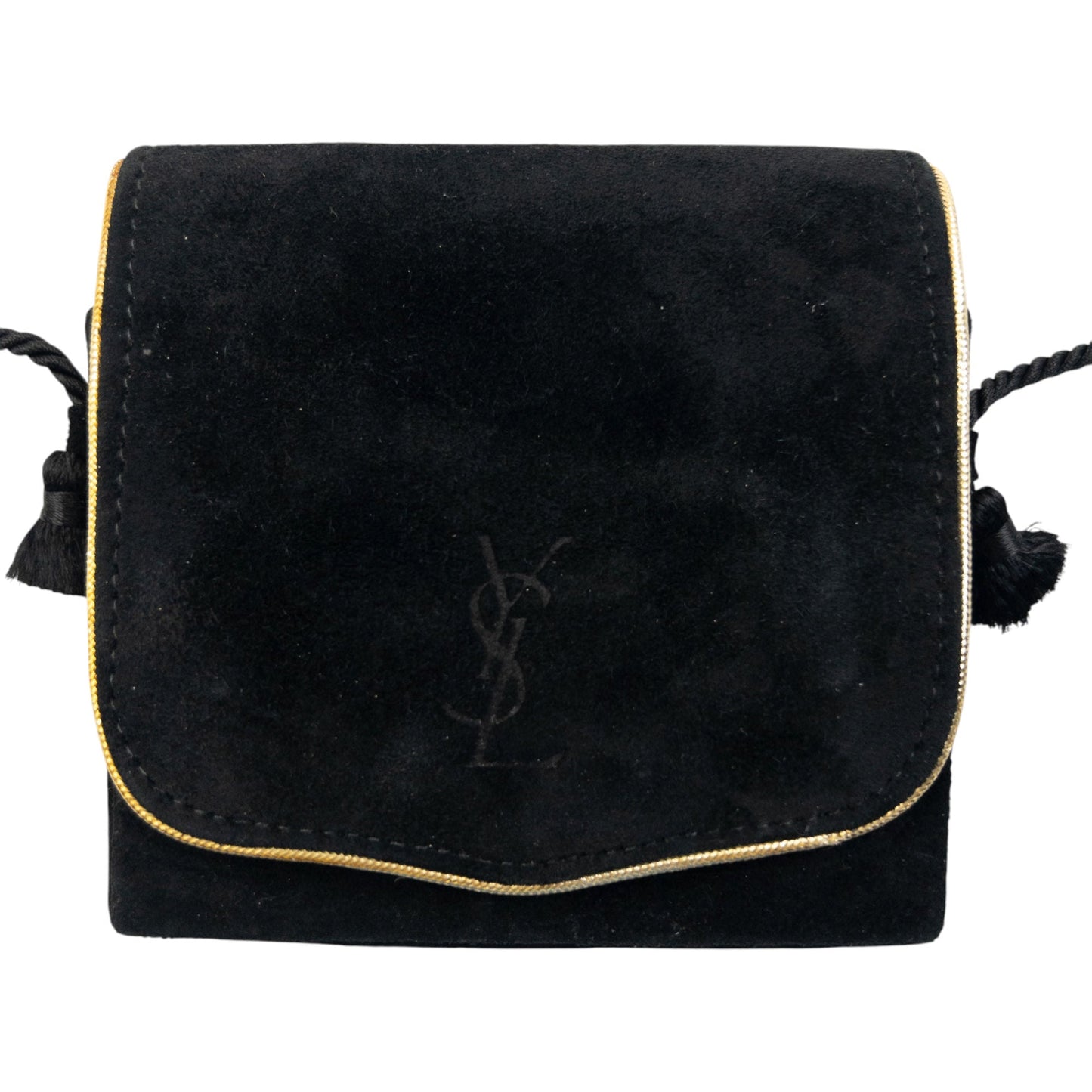 Vintage 90s YSL Yves Saint Laurent Suede Mini Crossbody Bag | O/S, Multicoloured