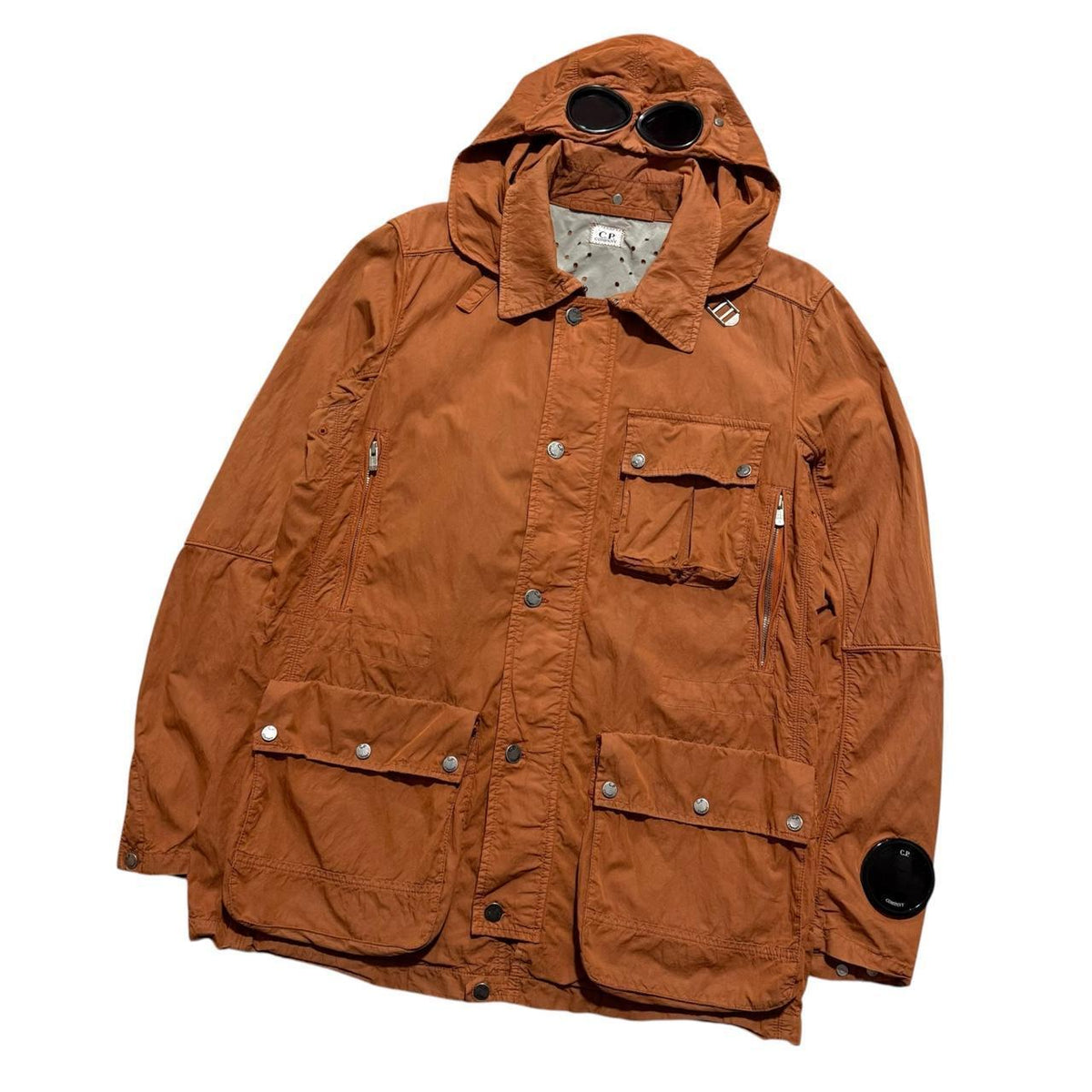 CP Company Mille Miglia Goggle Jacket | Large, Orange