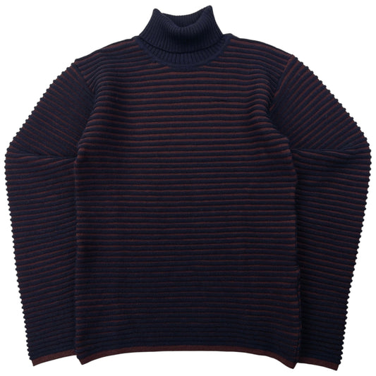 Vintage Issey Miyake MEN Ribbed Knit Turtleneck Jumper Size S