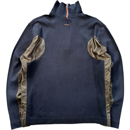 Hugo Boss Orange 00’s Panelled Translucent Quarter Zip Jumper L | Large, Multicoloured
