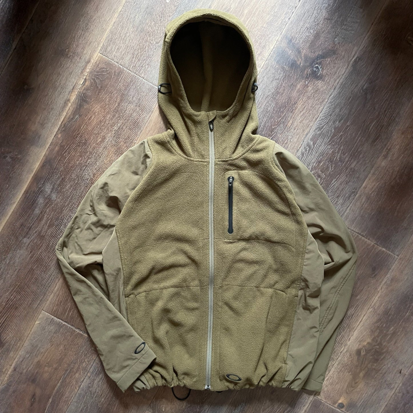 2005 Oakley Panelled Fleece Jacket (M) | Default Title, Green