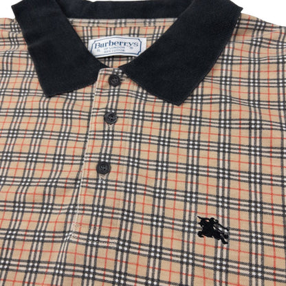 Vintage Burberry Nova Check Polo Shirt Size XL