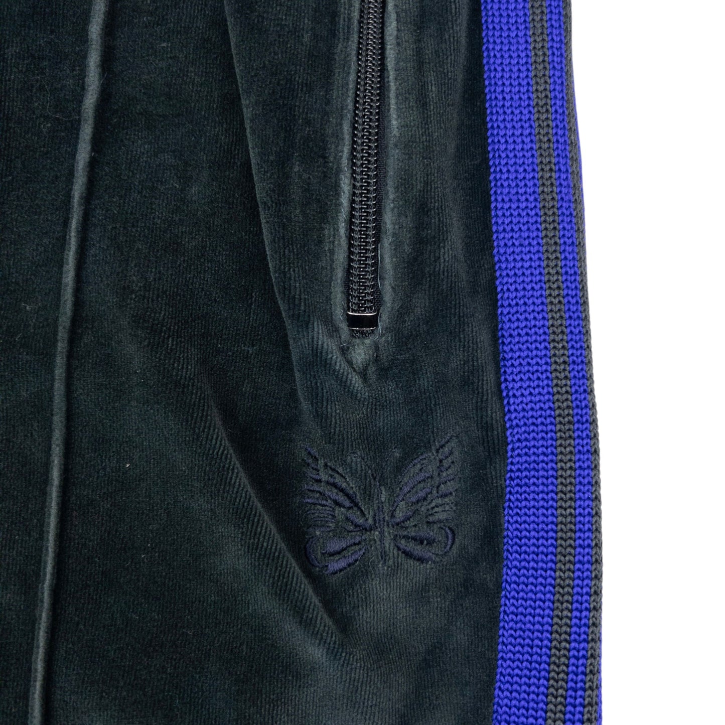 Needles Embroidered Velour Joggers Size XL | XL, Multicoloured