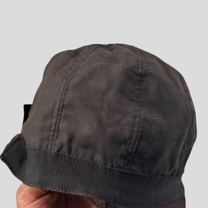 Gucci 00’s Cashmere Wool Leather Newsboy Jockey Hat - S/M | O/S, Brown
