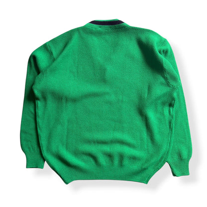 1980's Emporio Armani Knitted V-Neck Jumper (S) | Default Title, Red