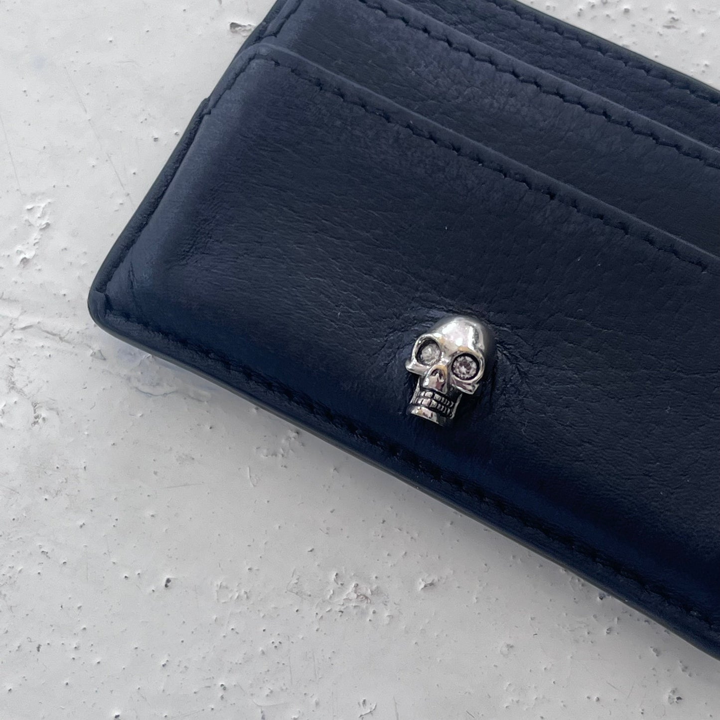 2000s alexander mcqueen cardholder | Black, Black