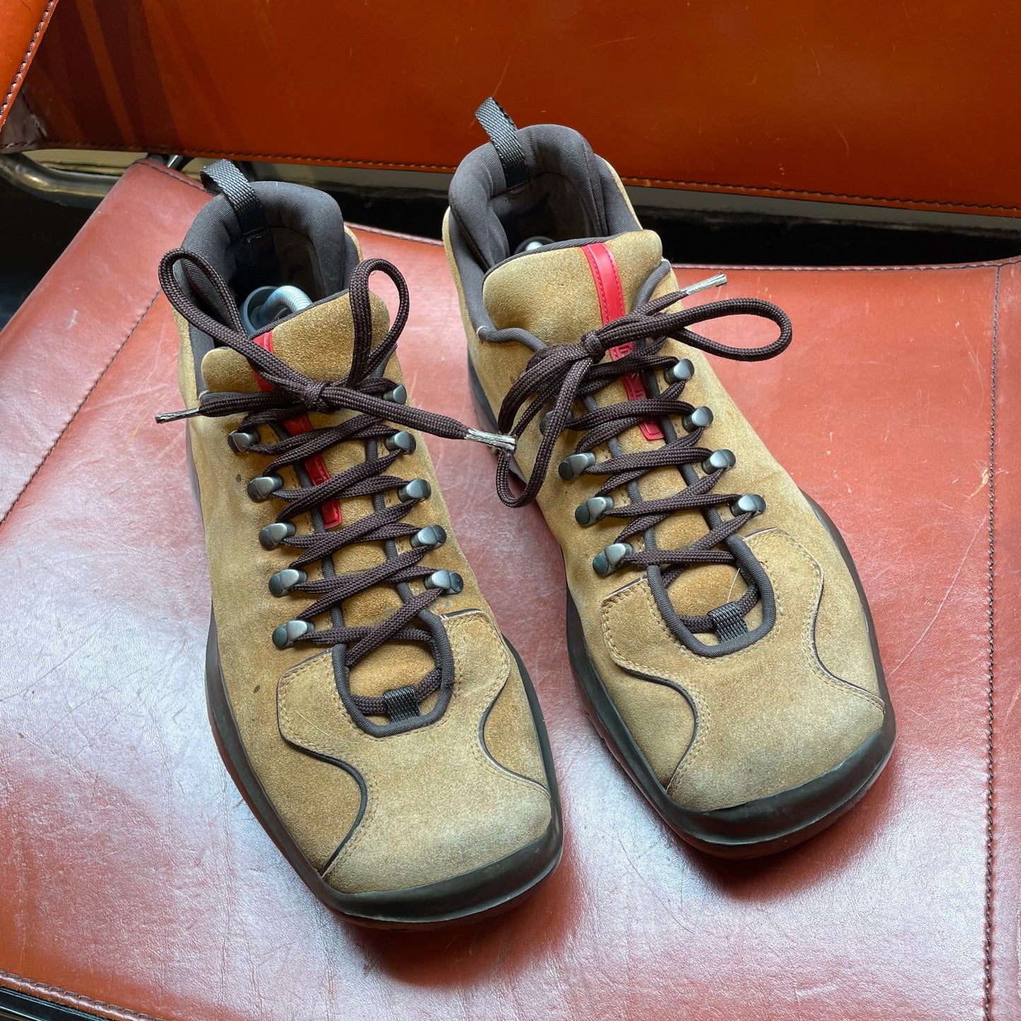 Prada Sport Brown FW99 Low Vibram Boot | Large, Brown
