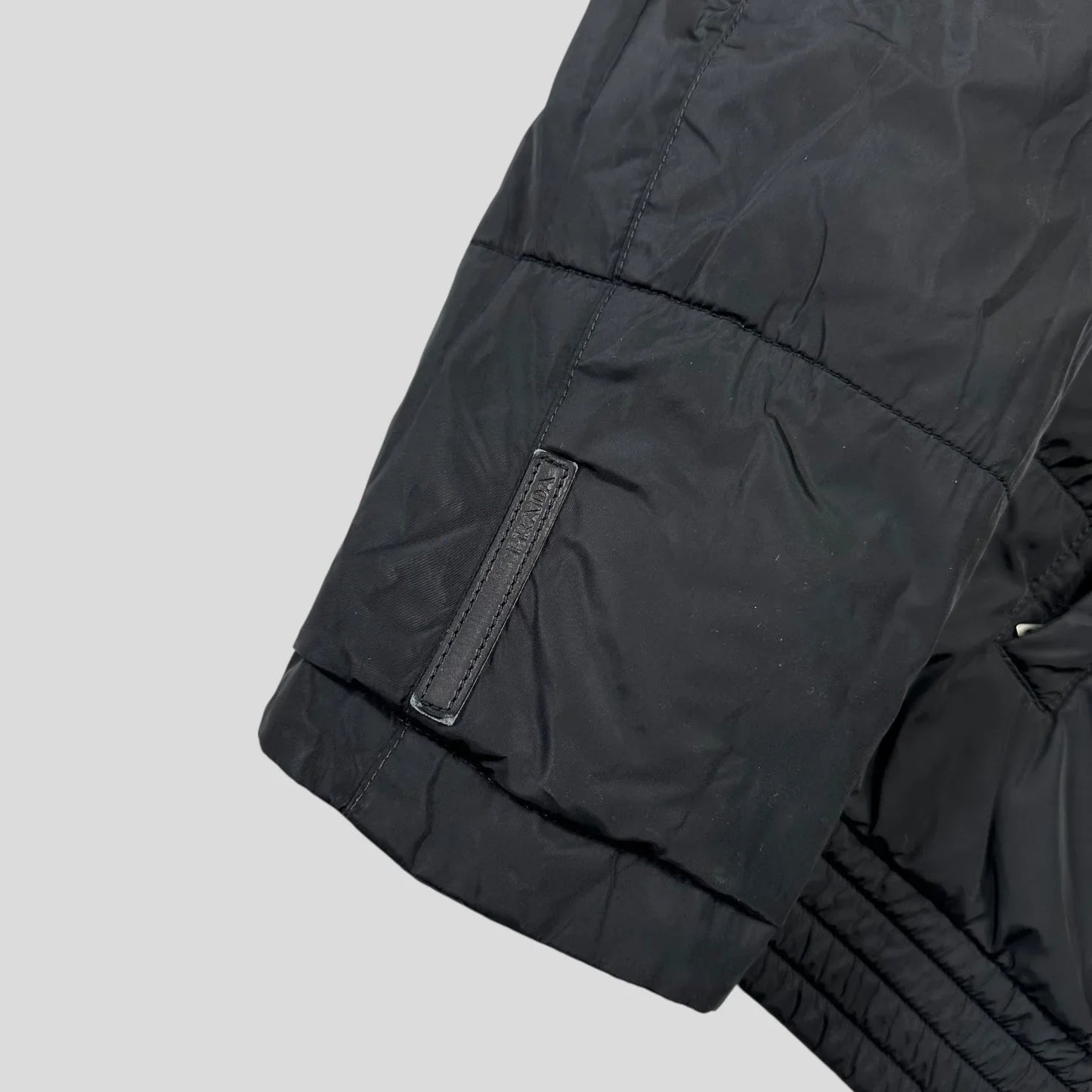 Prada Sport 2008 Goretex Reversible Black Logo Nylon Down Puffer Jacket - IT50 (M)