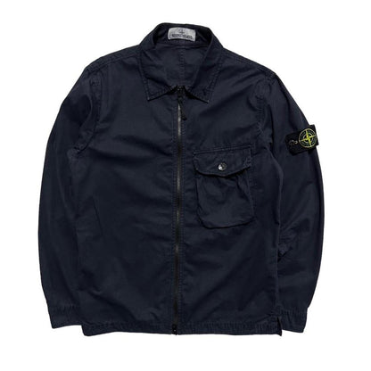 Stone Island Navy Side Pocket Overshirt