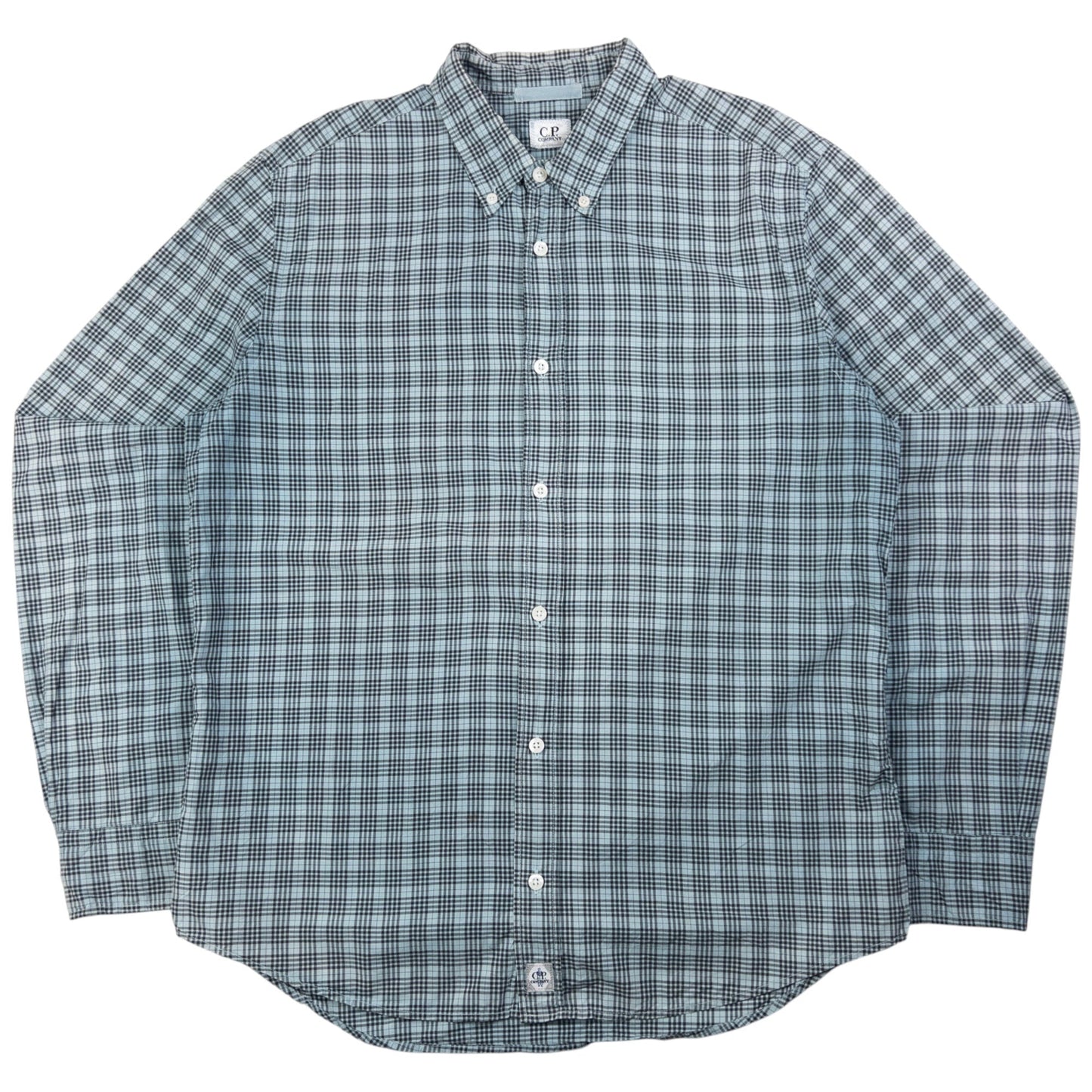 Vintage CP Company Checkered Long Sleeve Button Up Shirt Size M