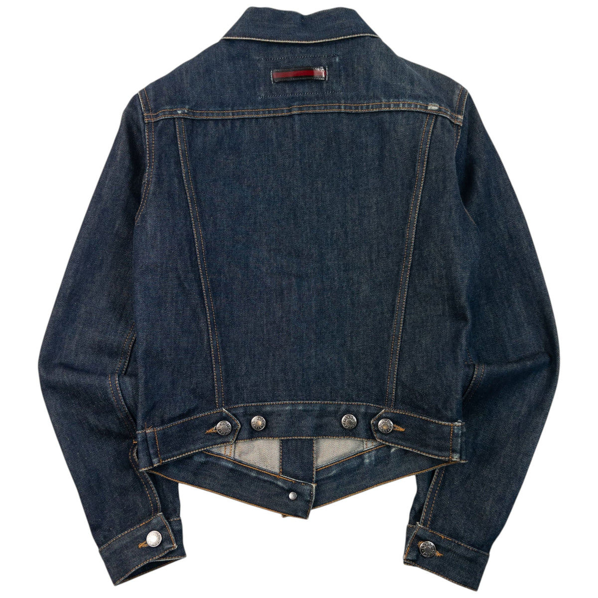Vintage 2000s Gucci By Tom Ford Button Up Denim Jacket Womens Size S | Small, Navy