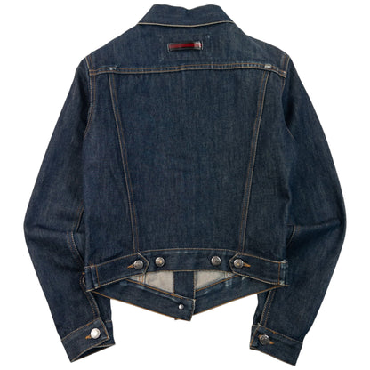 Vintage 2000s Gucci By Tom Ford Button Up Denim Jacket Womens Size S | Small, Navy