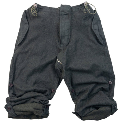 Vintage Maharishi Wool Roll Up Trousers Size S | Small, Grey