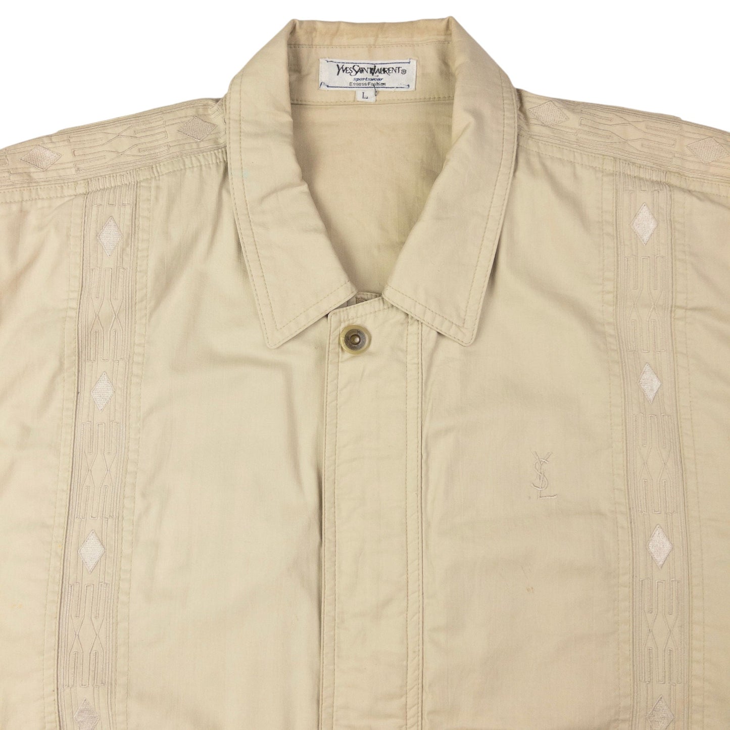 Vintage YSL Yves Saint Laurent Zip Up Jacket Size L