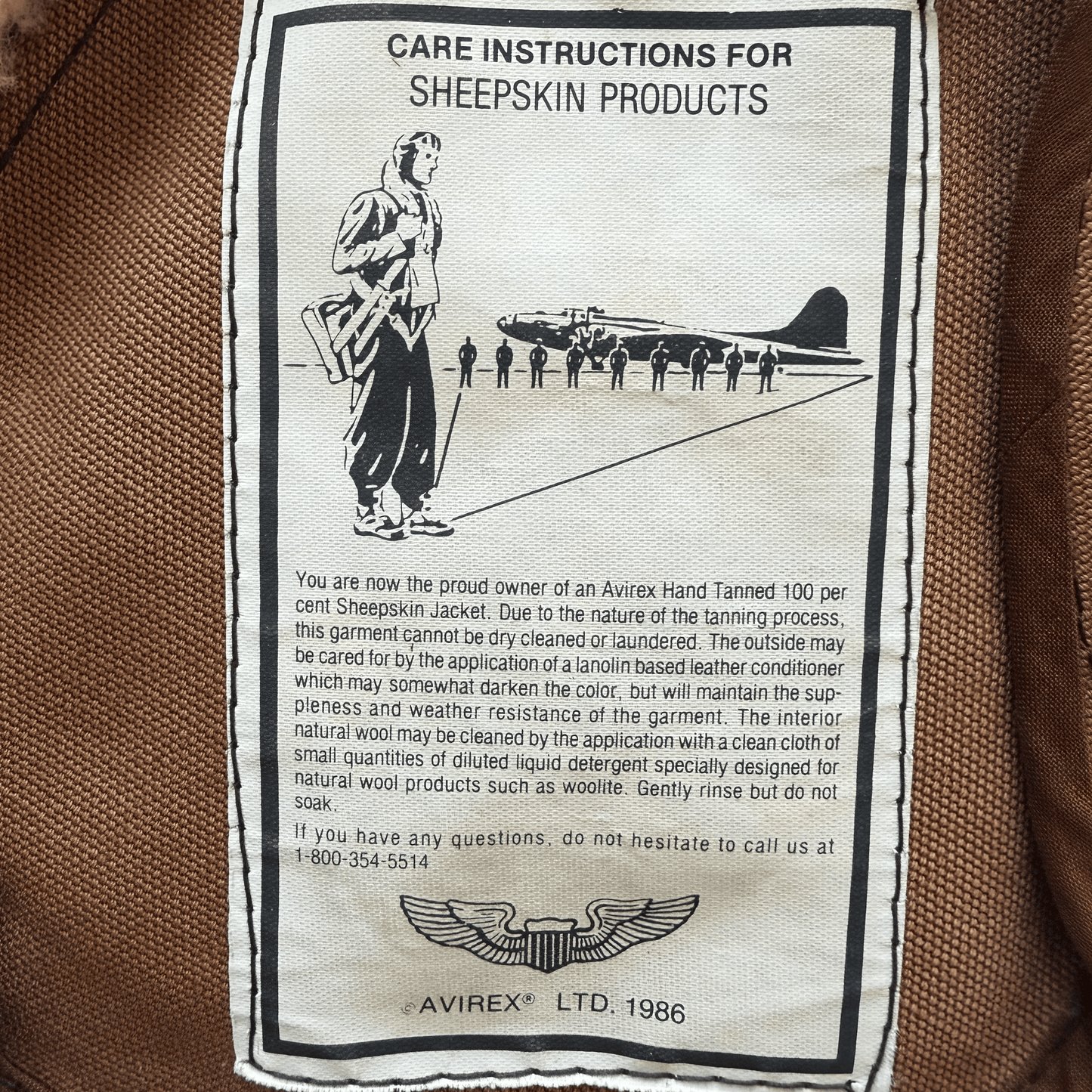 Avirex B-3 Sheepskin Aviator Flight Jacket - M | Medium, Brown