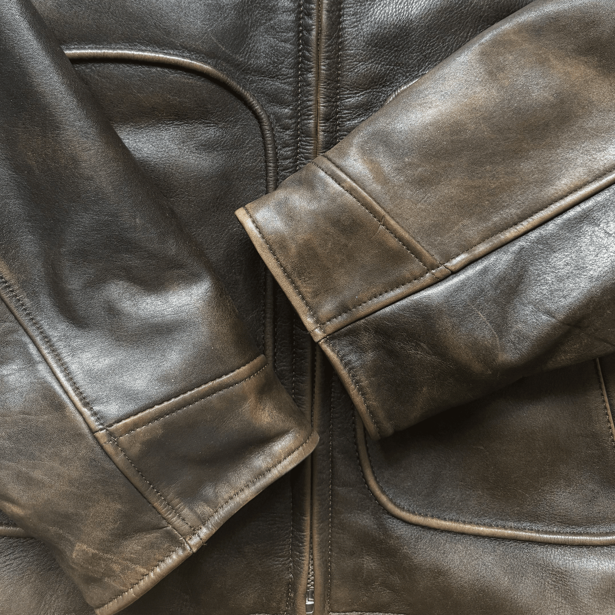 Avirex 1980's G-1 Heavyweight Leather Flight Jacket - M / L | Medium, Brown