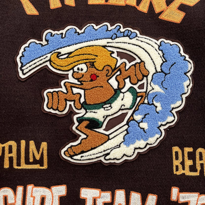 Whitesville 'Surfs Up' Varsity Jacket - Size XL