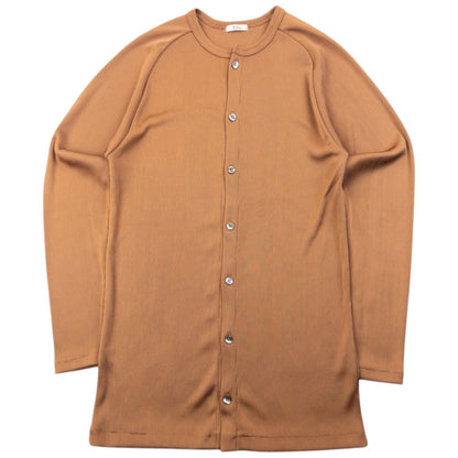 Vintage 90s Yohji Yamamoto Ribbed Cardigan Womens Size S | Small, Brown
