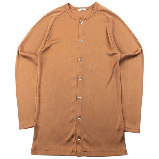 Vintage 90s Yohji Yamamoto Ribbed Cardigan Womens Size S | Small, Brown