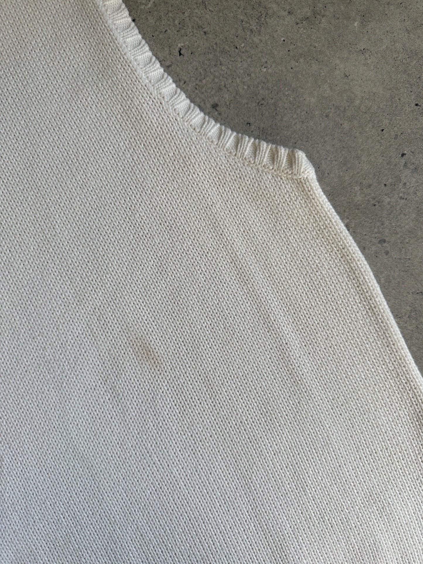 Ralph Lauren Polo Pure Cotton Sleeveless Logo Jumper Vest - XL - Known Source