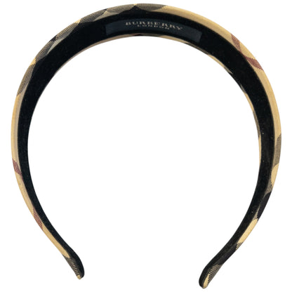 Vintage 2000s Burberry Nova Check Headband | O/S, Beige, Black, Red