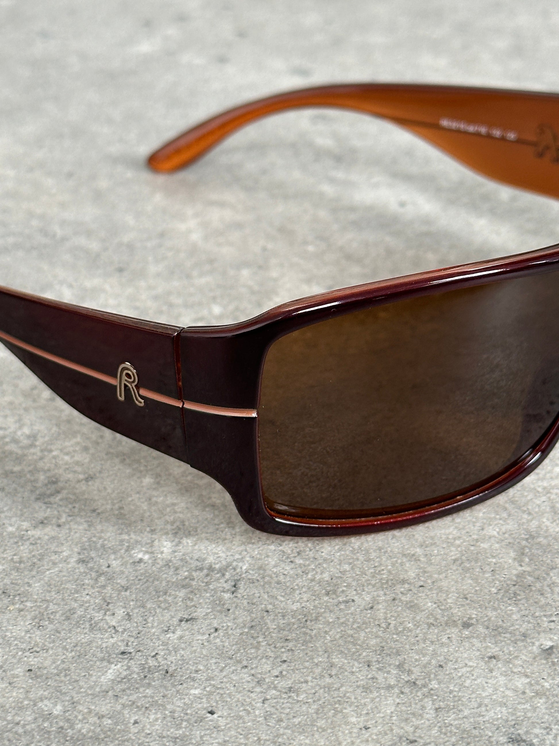 Replay 2000s Oversized Shield Logo Sunglasses
