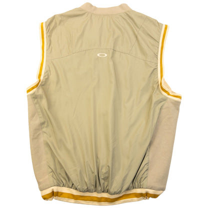 Vintage 2000s Oakley Zip Up Gilet SAMPLE Size M | Medium, Beige