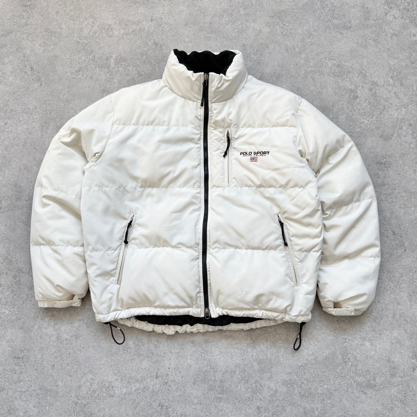 Polo Sport Ralph Lauren RARE 1990s technical fleece lined puffer jacket (L)